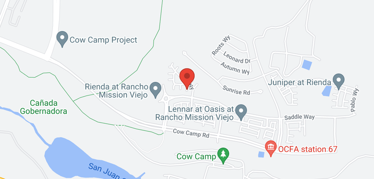 map of 3553 Ivy Rancho Mission Viejo, CA 92694